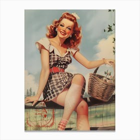 Pin Up Girl 14 Canvas Print