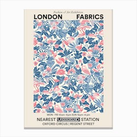 Poster Floral Charm London Fabrics Floral Pattern 1 Canvas Print