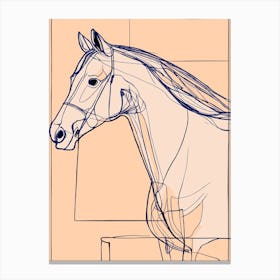 Horse Drawing Canvas Print