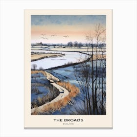 The Broads England 2 Poster Canvas Print