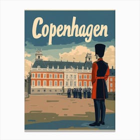 Aihrgdesign A Classic 1960s Travel Poster For Copenhagen 2 Canvas Print