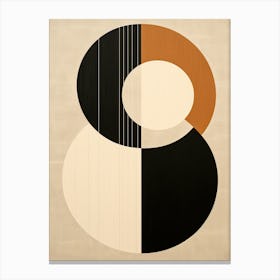 Abstract Orbits: Bauhaus Galactica Canvas Print