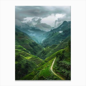 Rice Terraces In Vietnam 2 Canvas Print