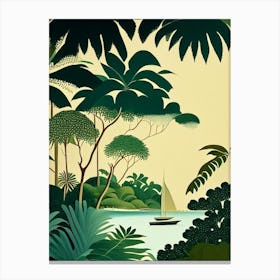 The Maldives Maldives Rousseau Inspired Tropical Destination Canvas Print