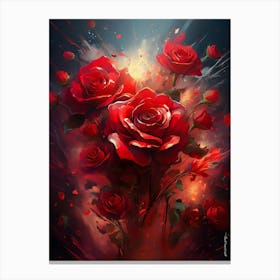 Power Of Roses Canvas Print