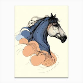 Creative Horse Beauty Illustration Nr 209 Canvas Print