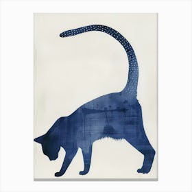 Blue Cat 18 Canvas Print