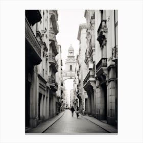 Valencia, Spain, Black And White Analogue Photography 2 Canvas Print