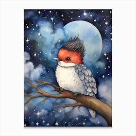 Baby Woodpecker Sleeping In The Clouds Canvas Print