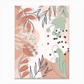 Abstract Floral Pattern 8 Canvas Print