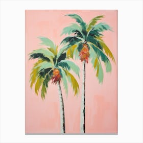 Two Palm Trees Canvas Print