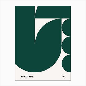 Geometric Bauhaus Poster 70 Canvas Print