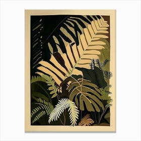 Wood Fern Rousseau Inspired Canvas Print