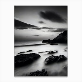 Black And White Seascape 33 Canvas Print