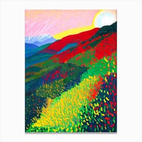 Réunion National Park 1 France Abstract Colourful Canvas Print
