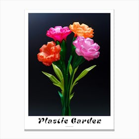 Bright Inflatable Flowers Poster Carnations 2 Canvas Print