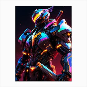 Futuristic Warrior Canvas Print