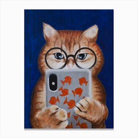 Instagram Cat Canvas Print