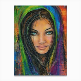 Girl With Blue Eyes 1 Canvas Print