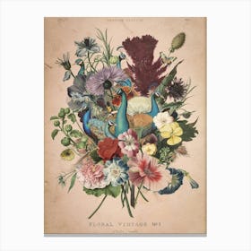 Floral Vintage Canvas Print