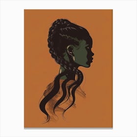 Portrait Of African American Woman 15 Canvas Print