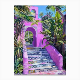 Pink Stairway Canvas Print