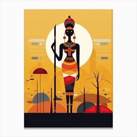 Africa Tribe Minimalism: Harmonizing Cultural Diversity Canvas Print