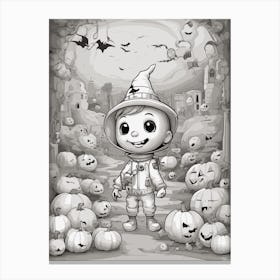 Halloween Pumpkins 3 Canvas Print