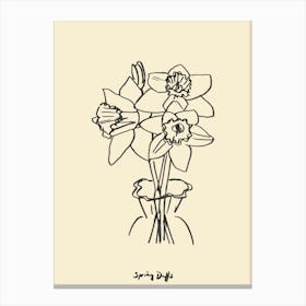 Spring Daffodils Canvas Print
