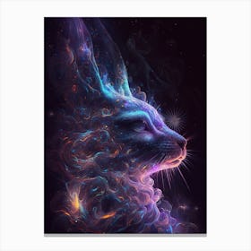 Psychedelic Rabbit Canvas Print