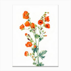 Orange Poppies Canvas Print