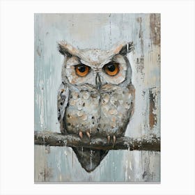 Sweet Owl Painting 1 Canvas Print