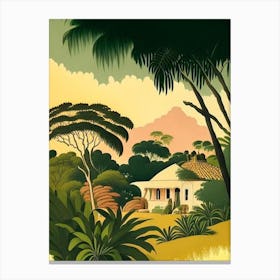 Ilot Gabriel Mauritius Rousseau Inspired Tropical Destination Canvas Print