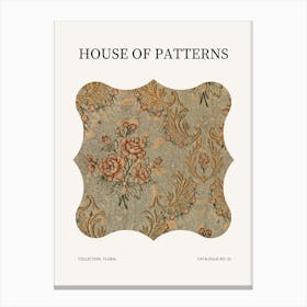 Floral Pattern Poster 33 Canvas Print