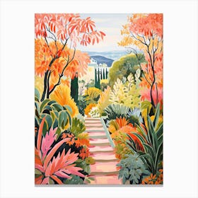 Giardini Botanici Villa Taranto, Italy In Autumn Fall Illustration 0 Canvas Print