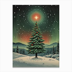 Northern Christmas Tree no1 Canvas Print