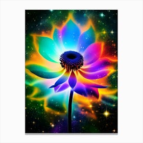 Rainbow Flower Canvas Print