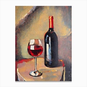 Chardonnay 1 Oil Painting Cocktail Poster Canvas Print