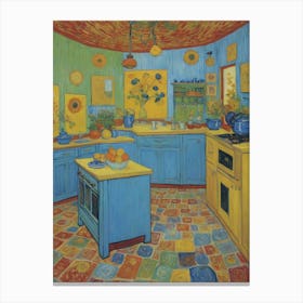 Discover the Charm of a Midcentury Kitchen Canvas Print