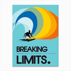 Surf Breaking Limits Canvas Print