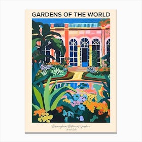 Birmingham Botanical Gardens Usa Gardens Of The World Poster Canvas Print
