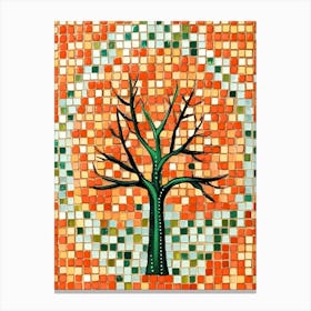 Mosaic Tree 2 Canvas Print