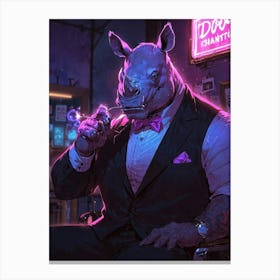 Rhino 7 Canvas Print