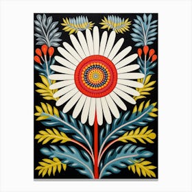 Flower Motif Painting Edelweiss 1 Canvas Print