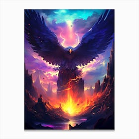 Eagle In The Sky 1 Canvas Print