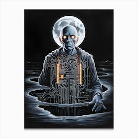 Man In The Moon Canvas Print