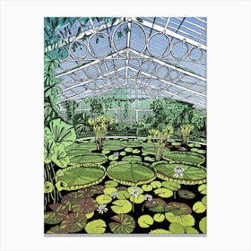 Kew Gardens Waterlily House Canvas Print