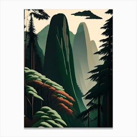 Zhangjiajie National Forest Park China Retro Canvas Print