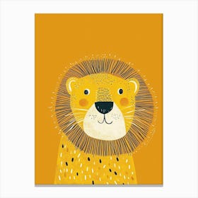 Yellow Lion 6 Canvas Print