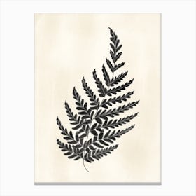 Rustic Fern Leaf 1 Canvas Print